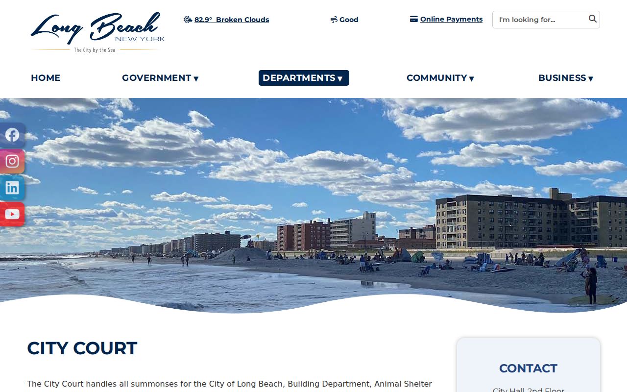 Long Beach criminal court records and payment information